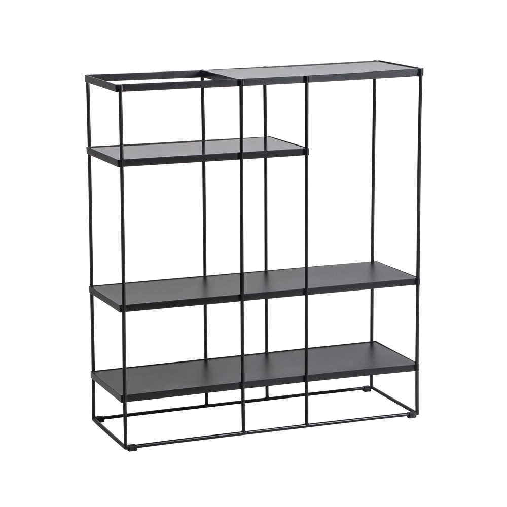 Stos regał&oacute;w na książki Minimalny metalowy system przechowywania